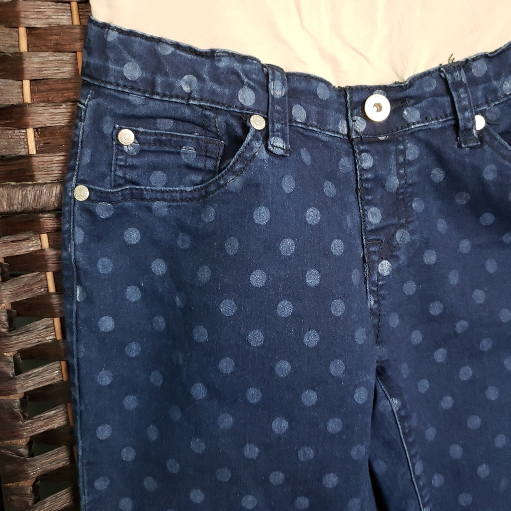 Lilac Maternity Capri Jeans
